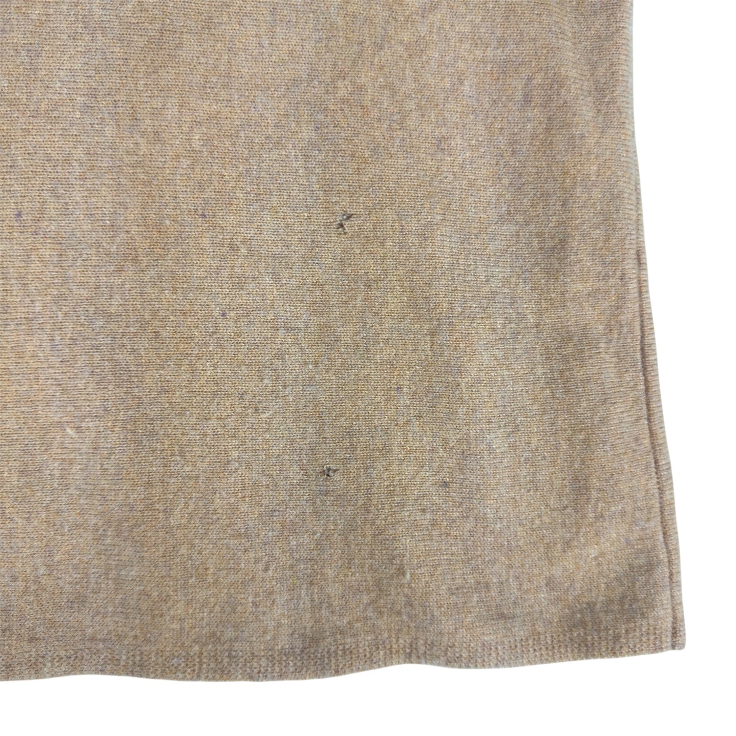Garnet Hill 100% Cashmere Sweater Camel Tan Pullover Long Sleeve Soft Knit