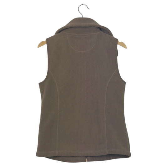 Calvin Klein Performance Fleece Zip-Up Vest – Taupe Brown
