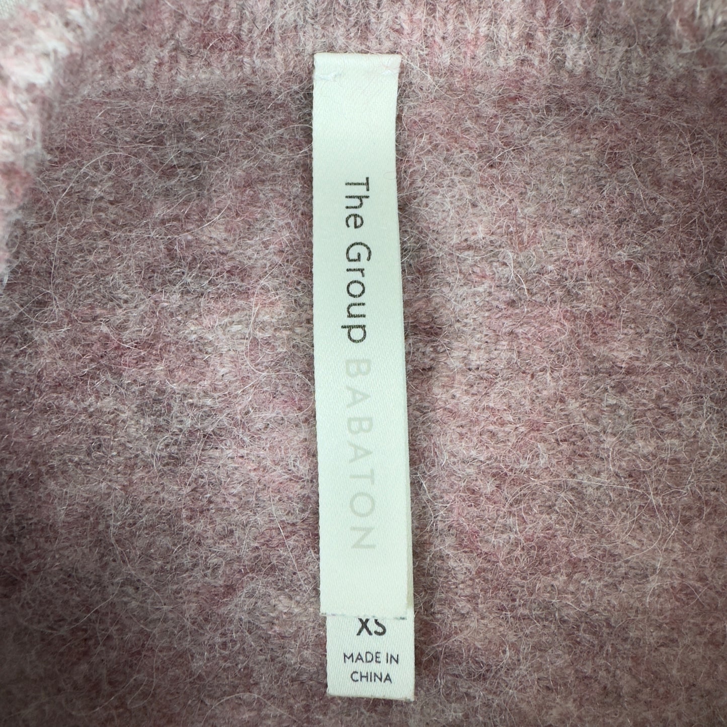 Babaton Wool Alpaca Blend Crewneck Sweater Pink Mauve
