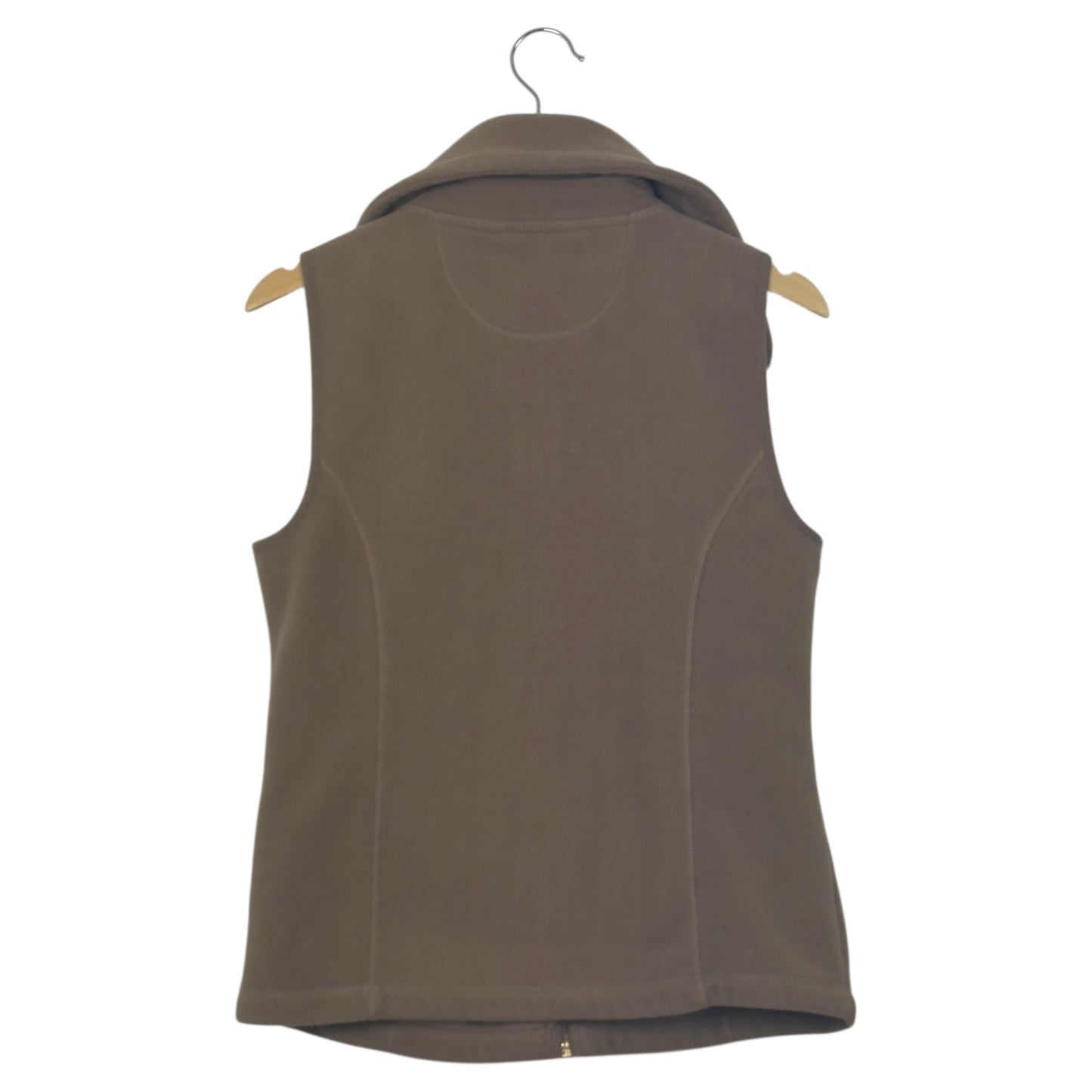 Calvin Klein Performance Fleece Zip-Up Vest  – Taupe Brown