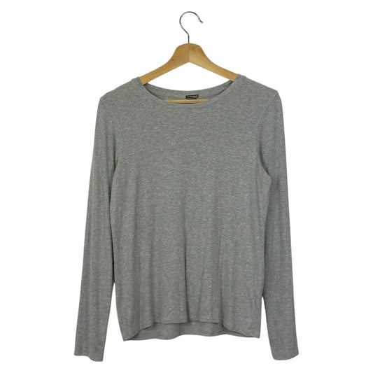 Magaschoni Gray Long-Sleeve Stretch Knit