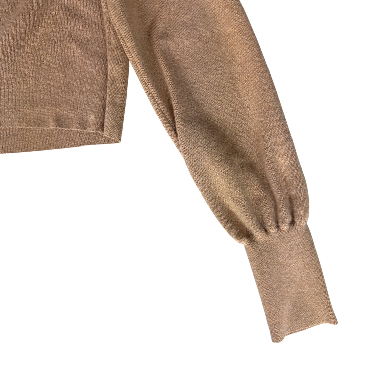 Wilfred Cropped Turtleneck Sweater Camel Brown