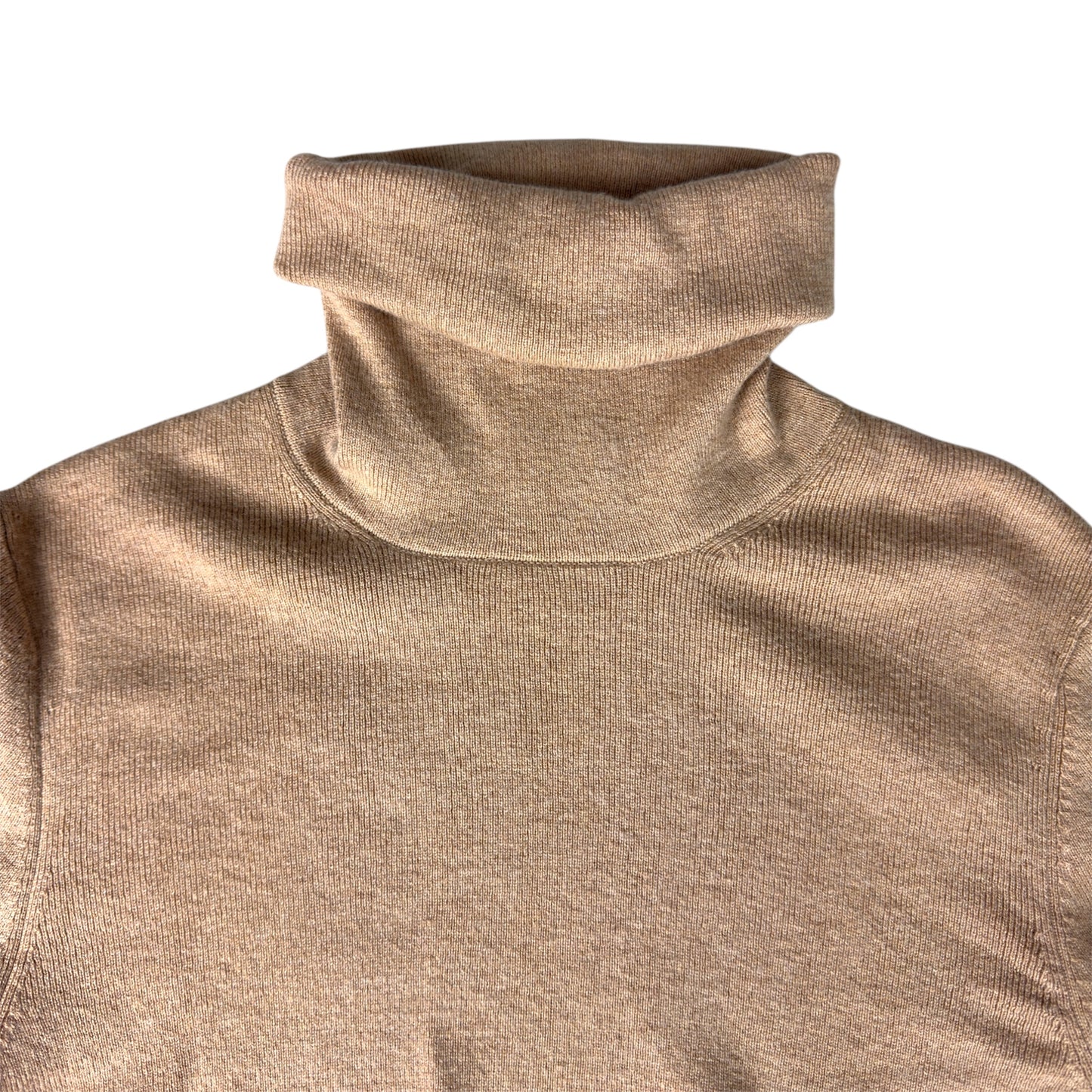 Wilfred Cropped Turtleneck Sweater Camel Brown