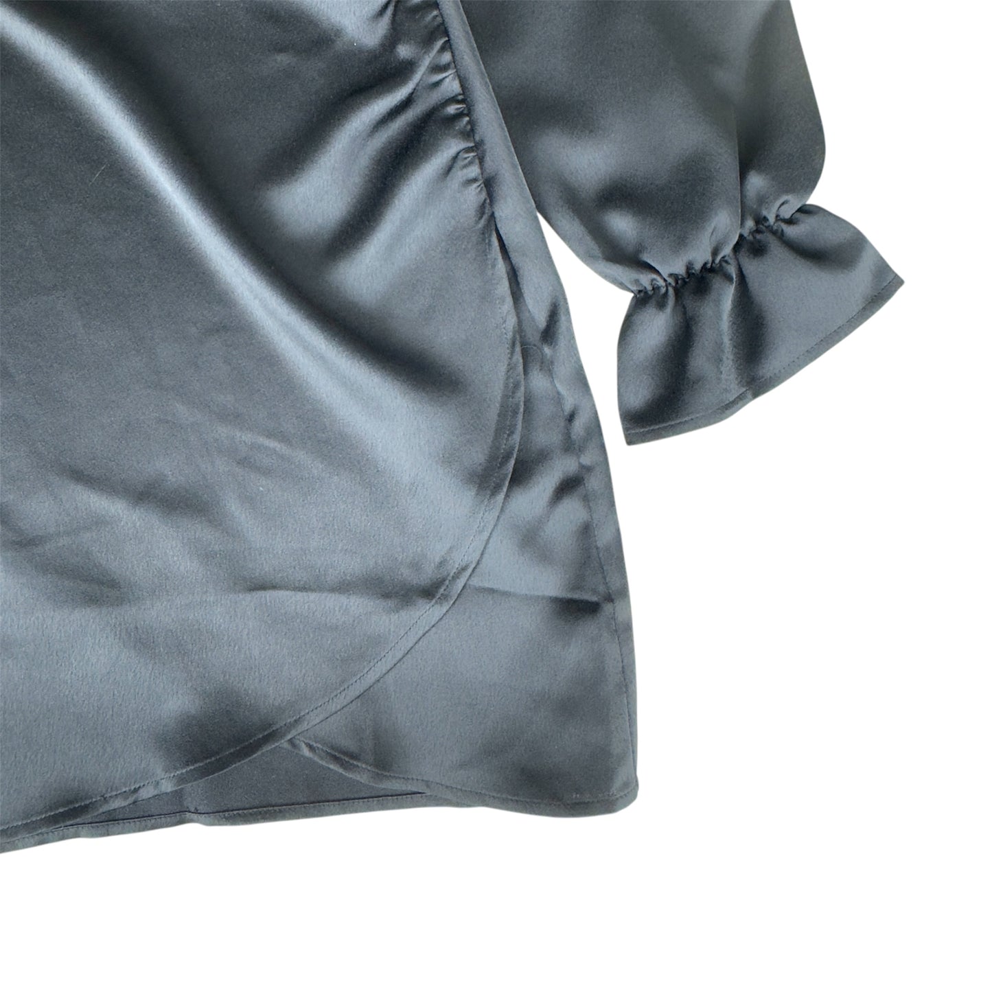 Spring +  Mercer Black Wrap Mini Dress