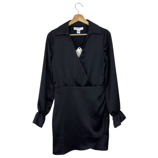 Spring +  Mercer Black Wrap Mini Dress