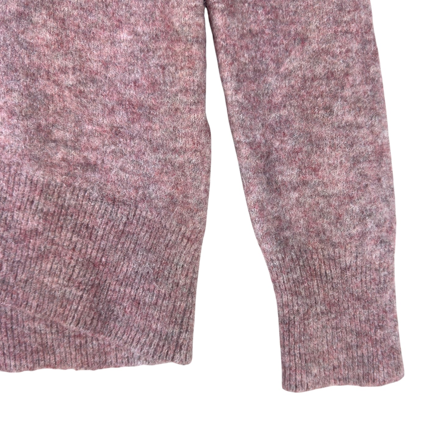 Babaton Wool Alpaca Blend Crewneck Sweater Pink Mauve